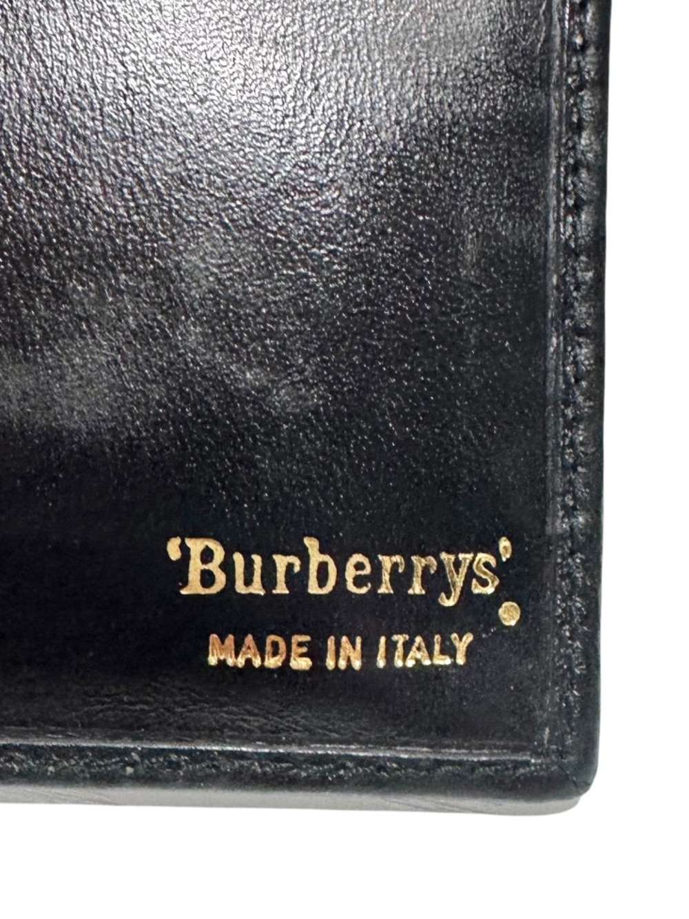 Burberrys Black Leather & Nova Check Men’s Bifold Wallet - Picture 2 of 13